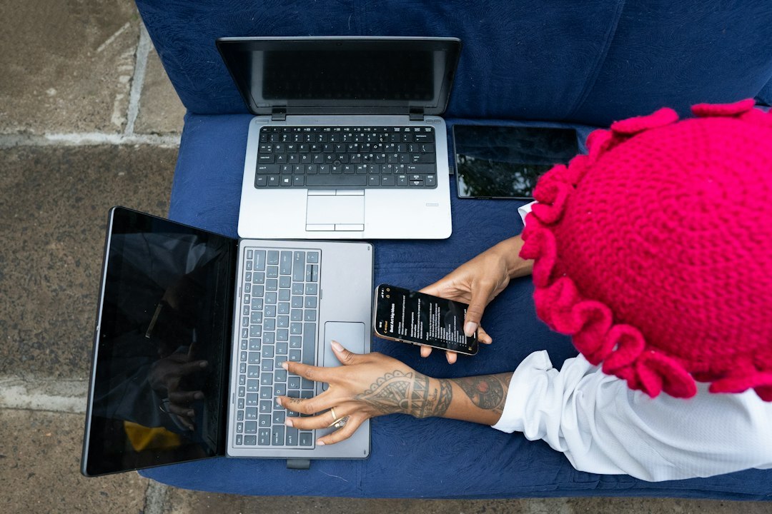 graduation cap with laptop