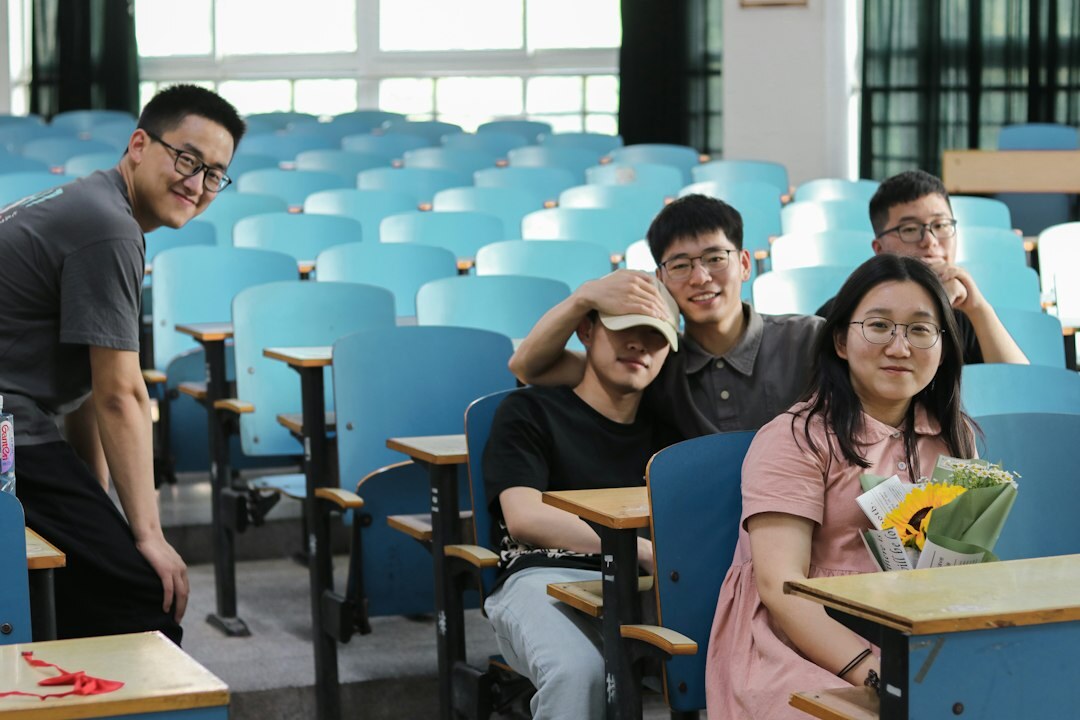 programming students in classroom
